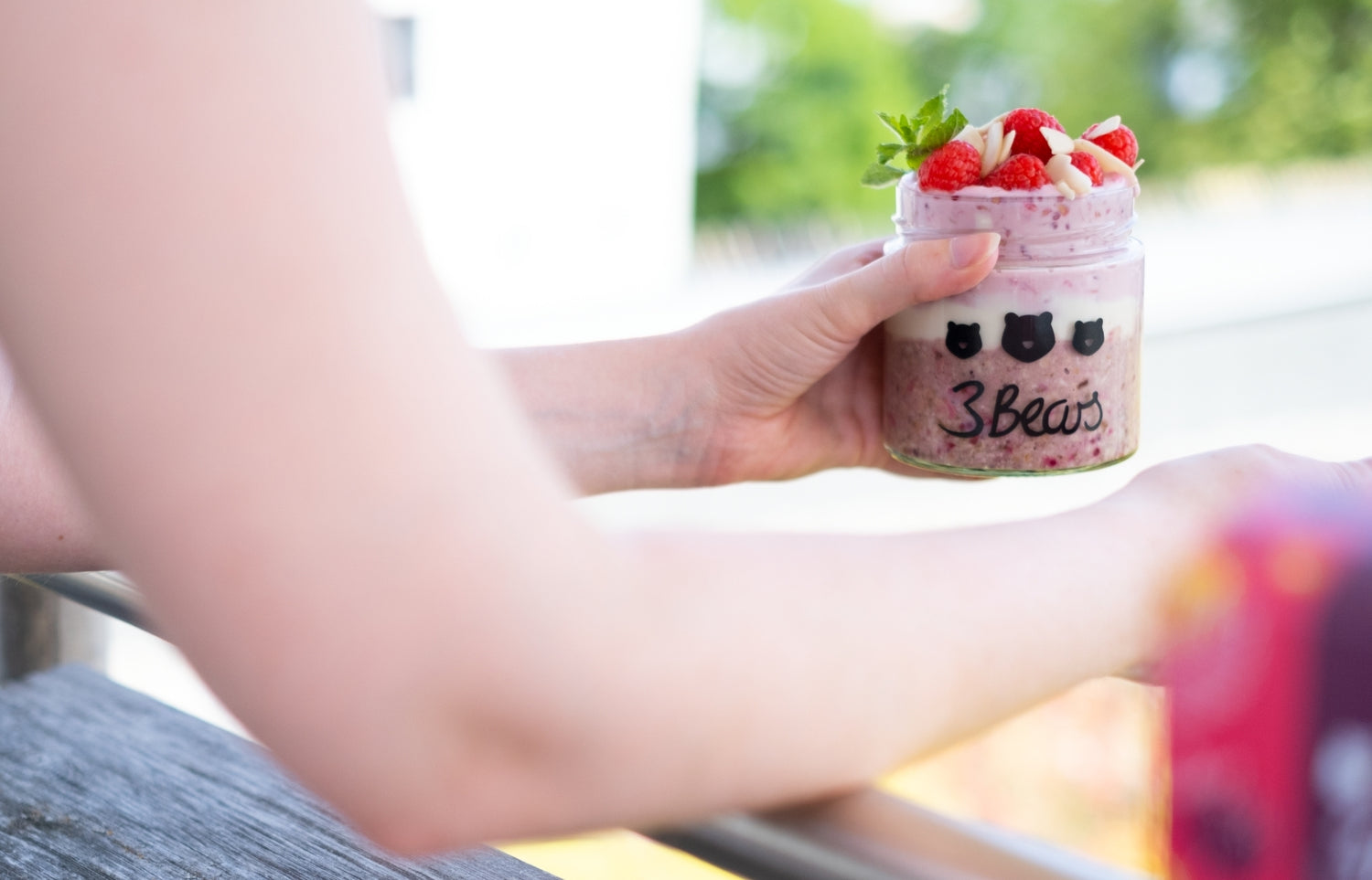 Overnight Oats Himbeeren