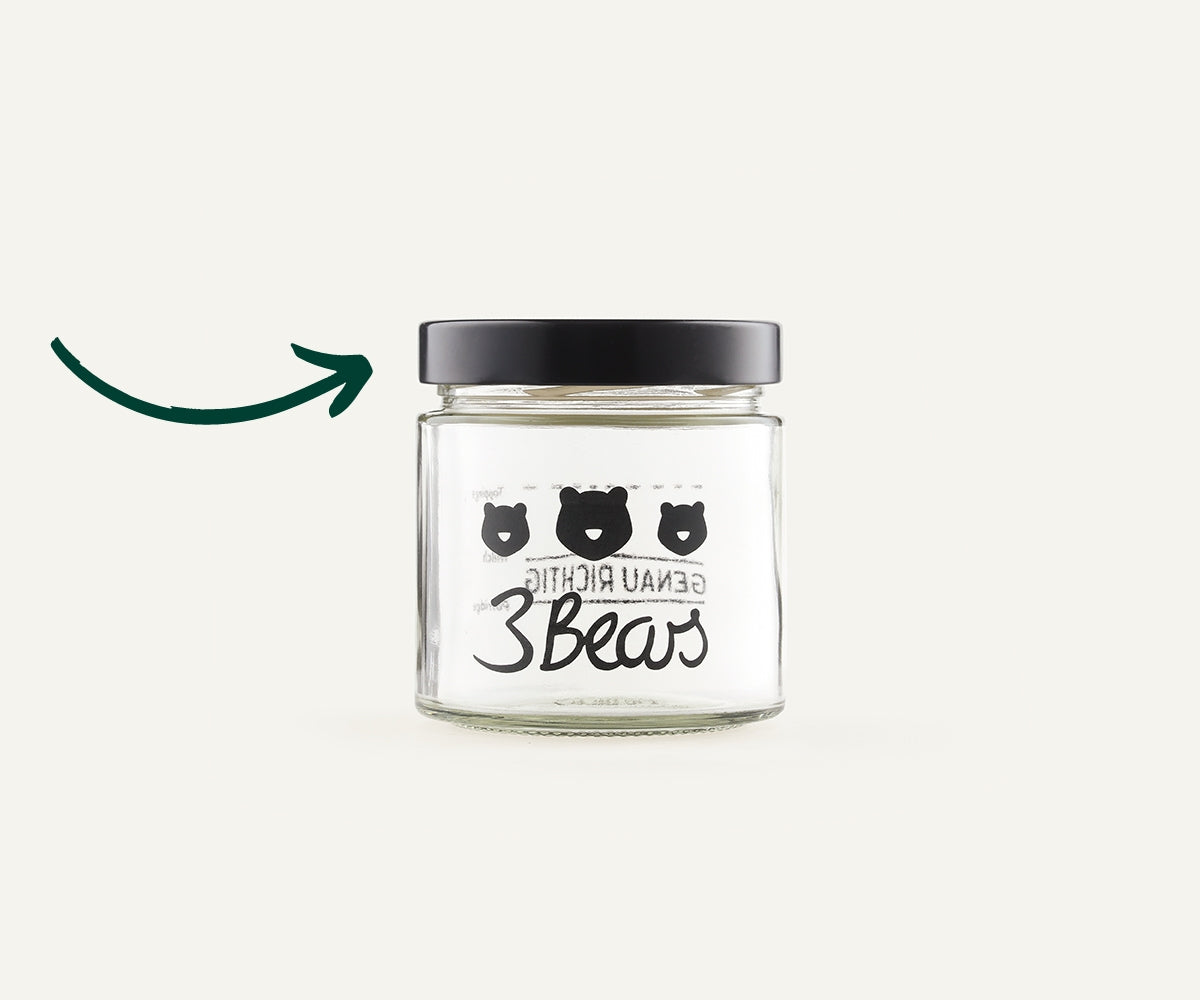 Overnight Oats-glas reserve deksel