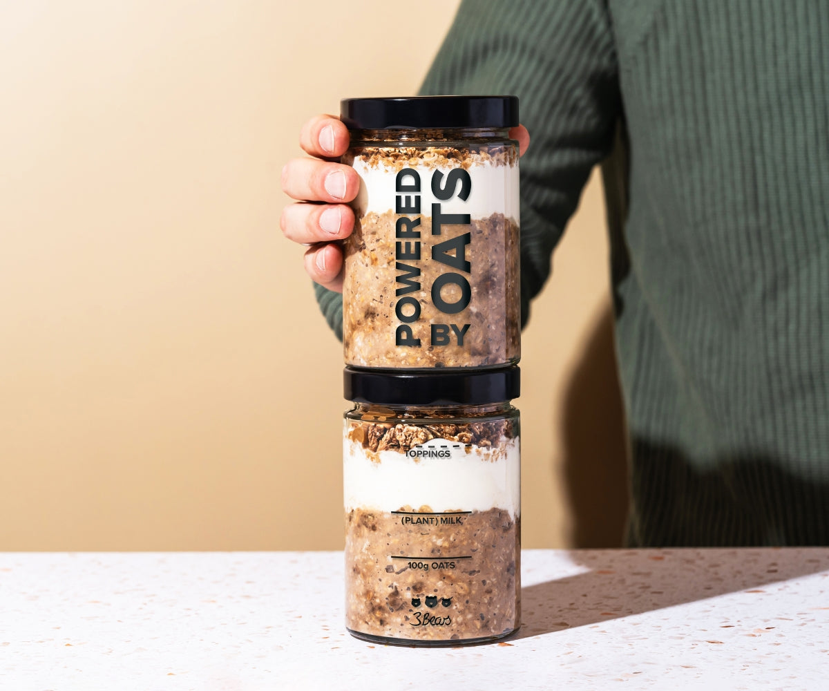 Overnight Oats-glas – extra groot