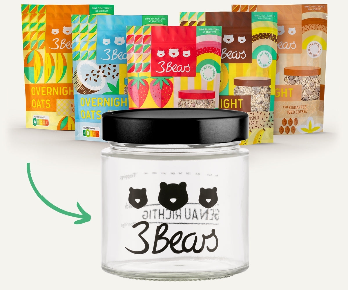 Overnight Oats lover-set – met GRATIS glas voor jou: code GRATISPOT