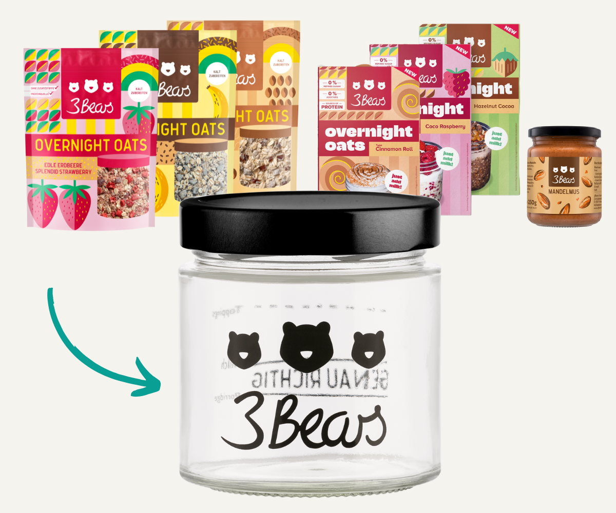 Overnight Oats proefpakket met amandelpasta
