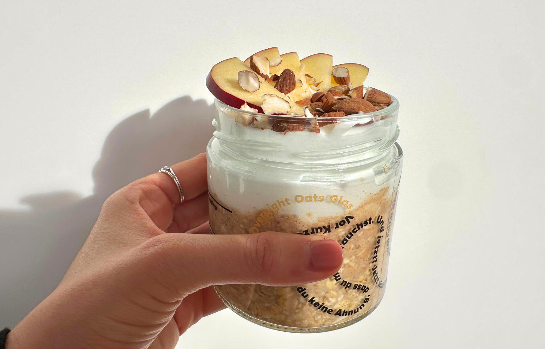 Immunbooster: Ingwer Shot Vitamin Overnight Oats