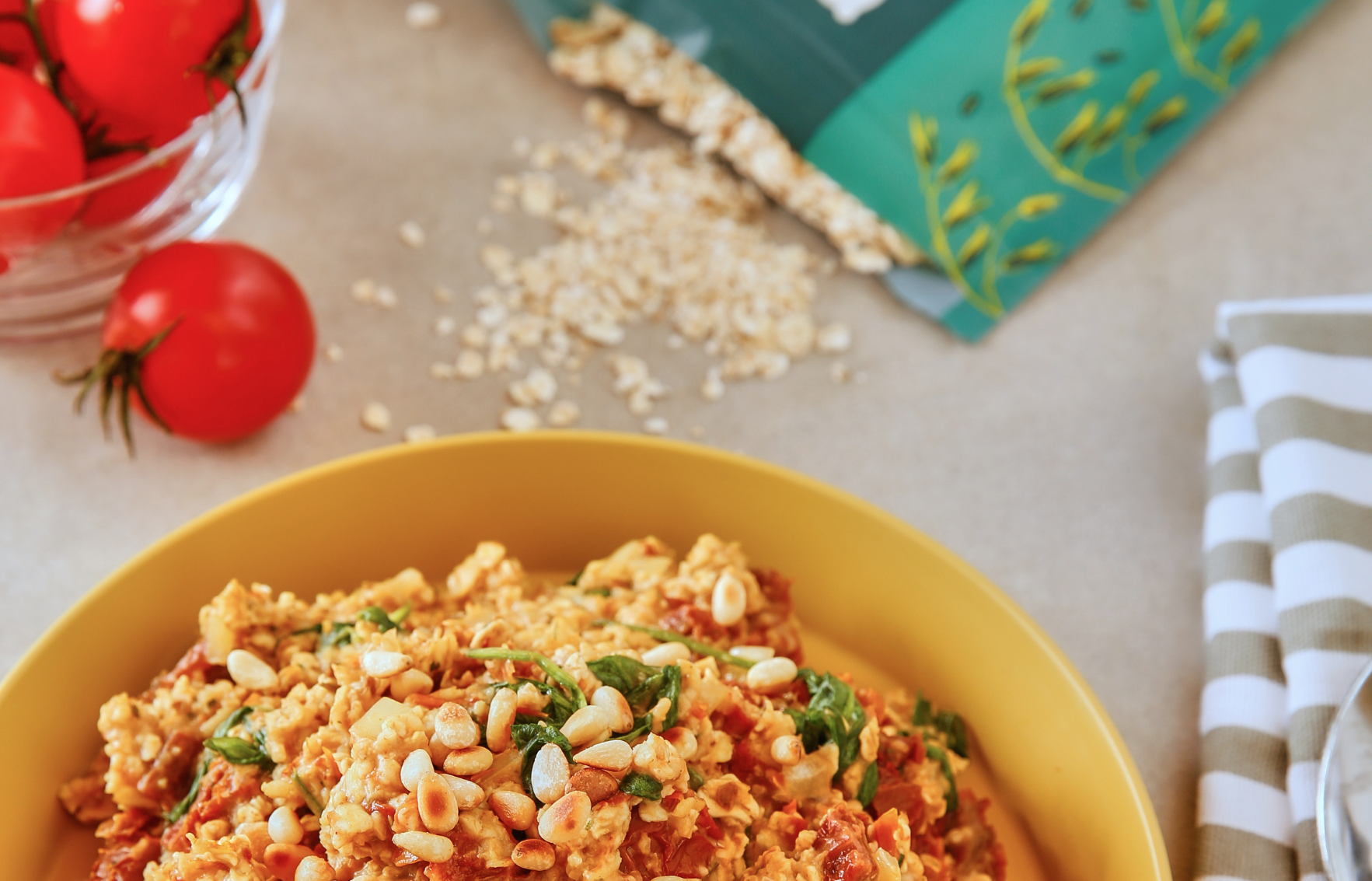 Hartige vegan spinaziepap Hartige vegan spinaziepap