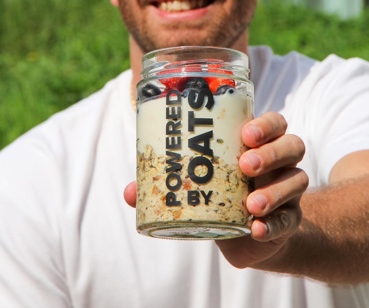 Overnight Oats-glas – extra groot